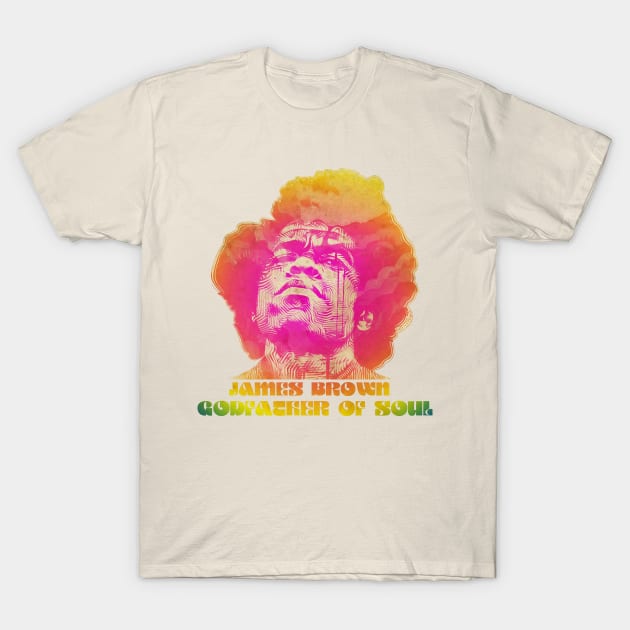 James brown godfather of soul T-Shirt by HAPPY TRIP PRESS